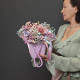 Сумочка Мастхэв с цветной гипсофилой и орхидеей цимбидиум